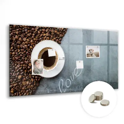 A Cup of Coffee magnetic wall board
