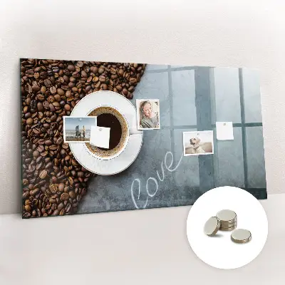 A Cup of Coffee magnetic wall board