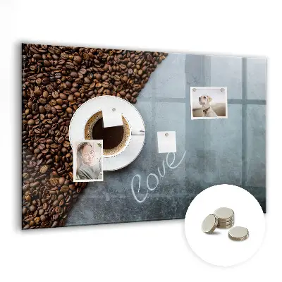 A Cup of Coffee magnetic wall board