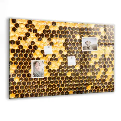 Honeycomb magnetic glass dry erase board