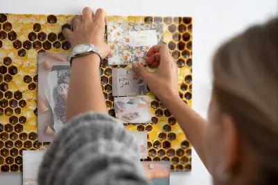 Honeycomb magnetic glass dry erase board