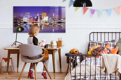 New York at night magnetic wall board