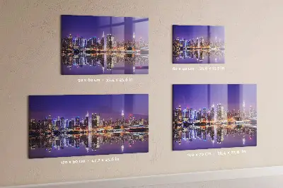 New York at night magnetic wall board