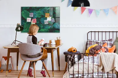 Nature leaves magnetic wall board