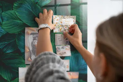 Nature leaves magnetic wall board