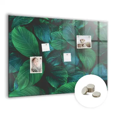 Nature leaves magnetic wall board
