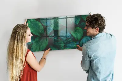 Nature leaves magnetic wall board