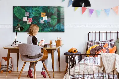 Nature leaves magnetic wall board