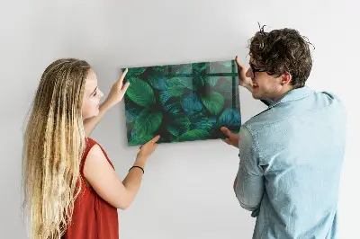 Nature leaves magnetic wall board