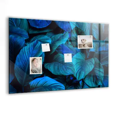 Tropical nature magnetic glass dry erase board