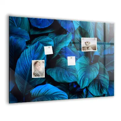 Tropical nature magnetic glass dry erase board