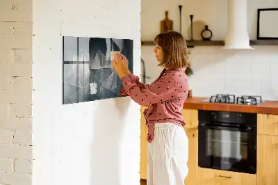 Abstract Metal Magnetic Board