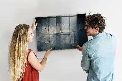 Abstract Metal Magnetic Board
