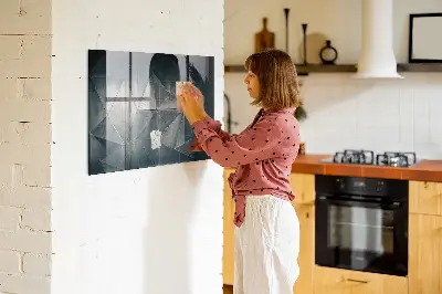 Abstract Metal Magnetic Board