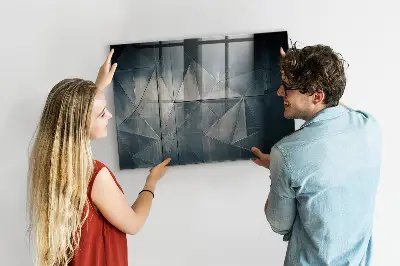 Abstract Metal Magnetic Board