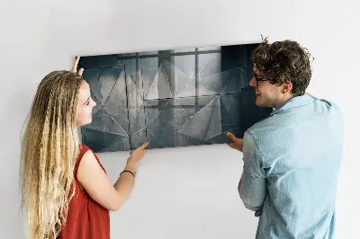Abstract Metal Magnetic Board