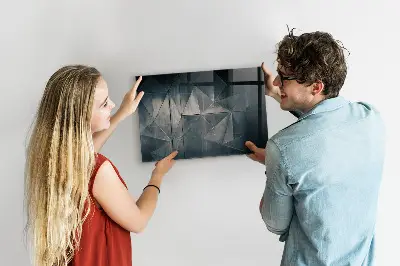Abstract Metal Magnetic Board