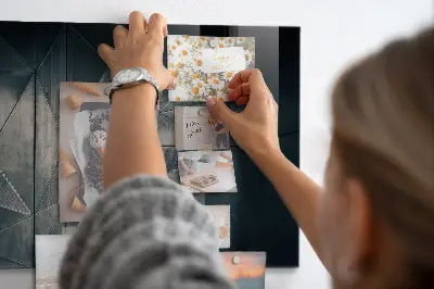 Abstract Metal Magnetic Board
