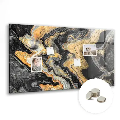 Golden marble magnet board
