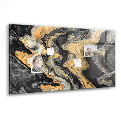 Golden marble magnet board