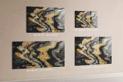Golden marble magnet board