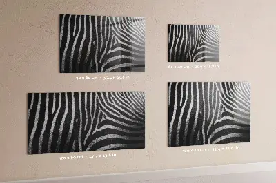 Magnetic wall board Zebra pattern