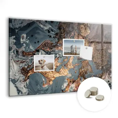 Decorative marble magnet board