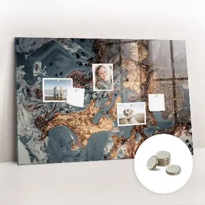 Decorative marble magnet board