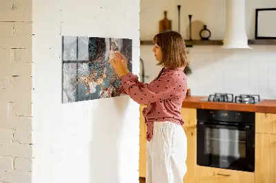 Decorative marble magnet board