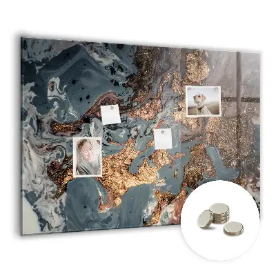 Decorative marble magnet board