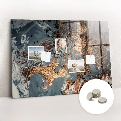 Decorative marble magnet board