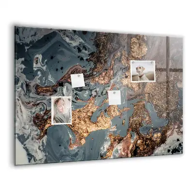 Decorative marble magnet board