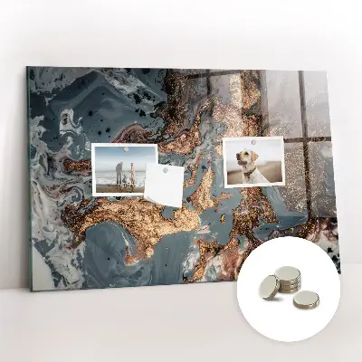 Decorative marble magnet board