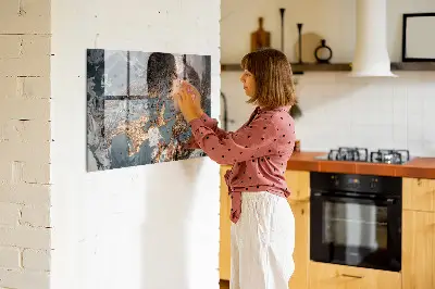 Decorative marble magnet board
