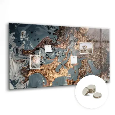 Decorative marble magnet board