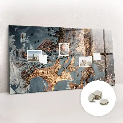 Decorative marble magnet board