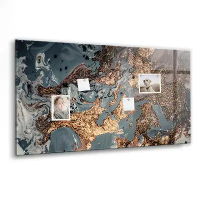 Decorative marble magnet board