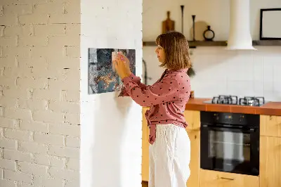 Decorative marble magnet board