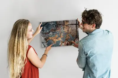Decorative marble magnet board
