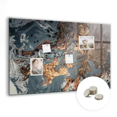 Decorative marble magnet board