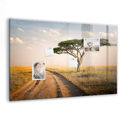 African landscape magnet board