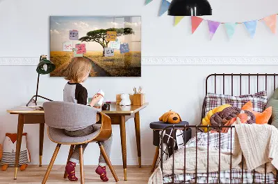 African landscape magnet board