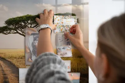 African landscape magnet board