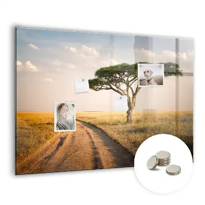 African landscape magnet board