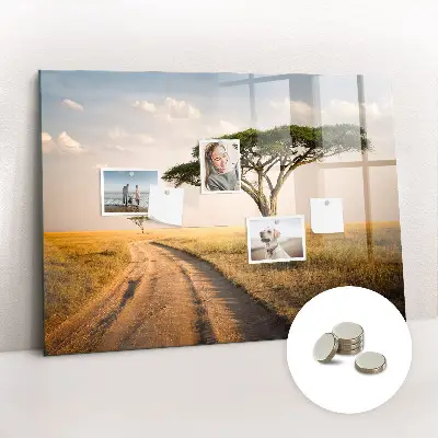 African landscape magnet board