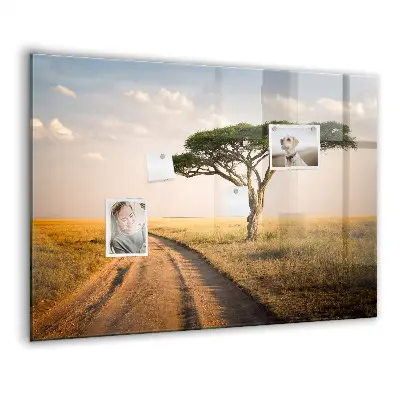 African landscape magnet board