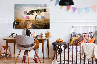 African landscape magnet board