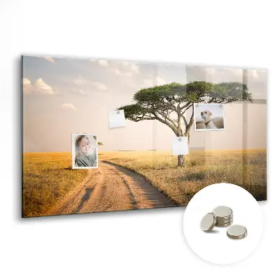 African landscape magnet board