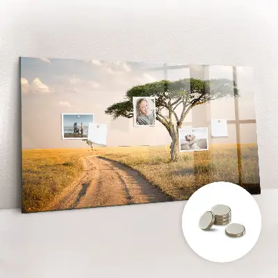 African landscape magnet board