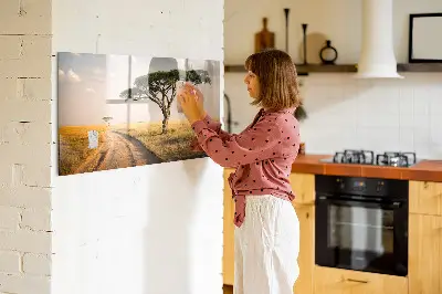 African landscape magnet board